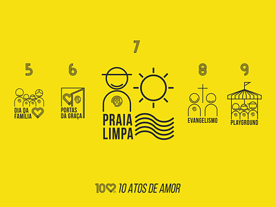 10 Atos de Amor brand brasil church church branding collection colors design faith graphicdesign illustration logo logofolio logotype symbol vector