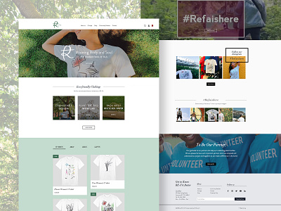 Website Design for an Eco-Friendly Clothing Brand