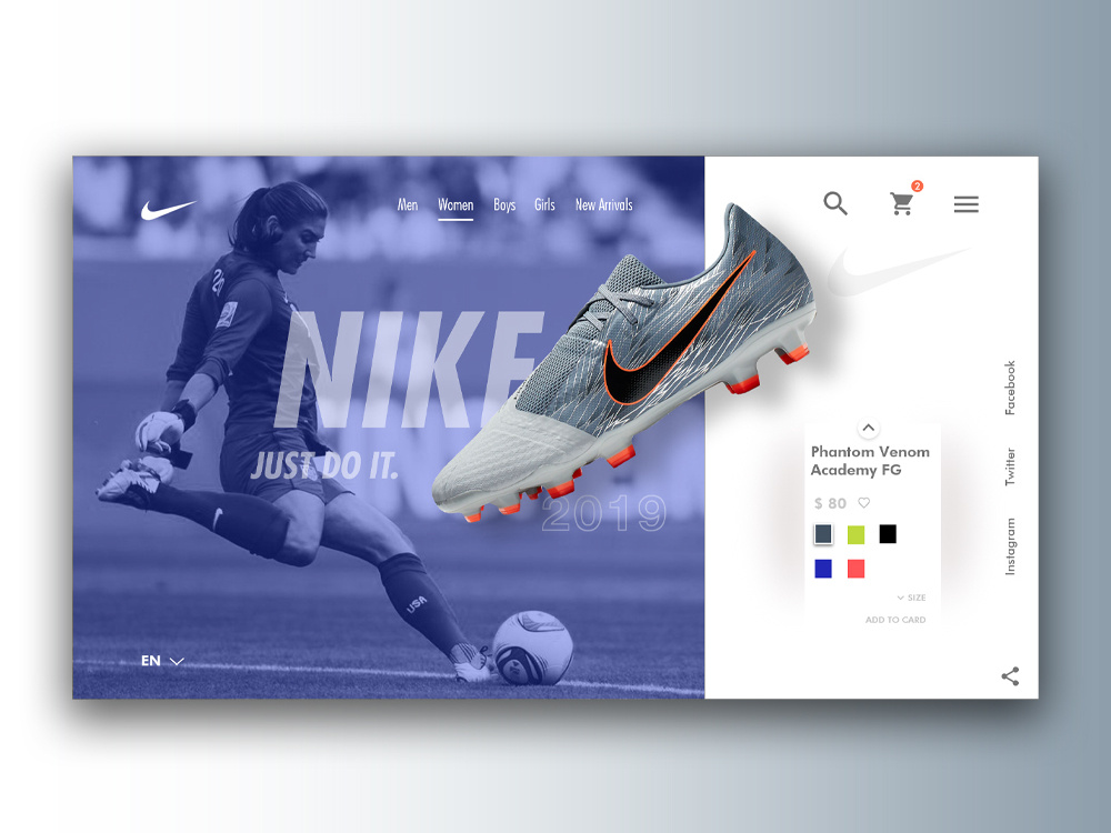 NIKE website UI Design by Hoda Azizmohammadi on Dribbble