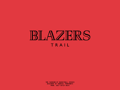 Blazers x Balmain : The Fashion of Basketball Series balmain basketball fashion helvetica nba portland trail blazers red typography youfelloff
