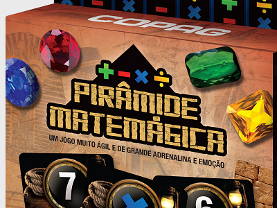 packaging of "Pirâmide Matemágica" art design illustration packaging pyramid webdesign