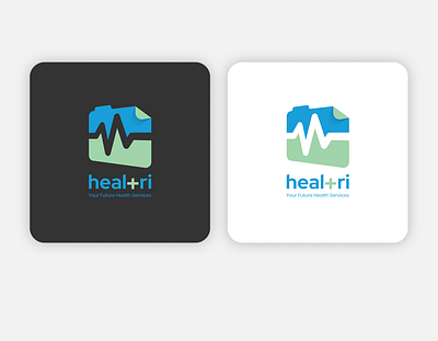 Heal+ri - Logo Branding branding logo vector