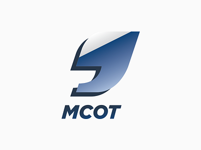 MCOT Logo design logo news technology
