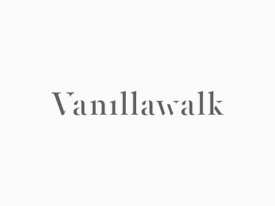 Vanillawalk Logo design fashion logo logotype vanillawalk