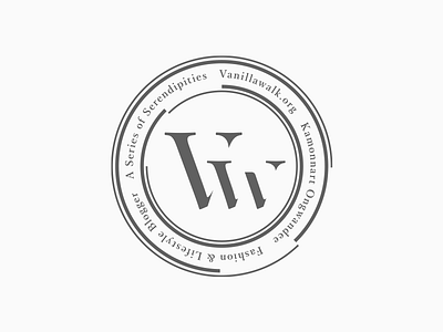 Vanillawalk Monogram design fashion logo logotype vanillawalk