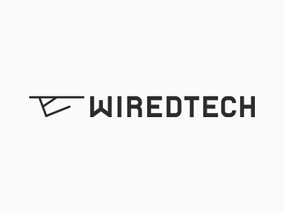 Wiredtech Logo design logo technology