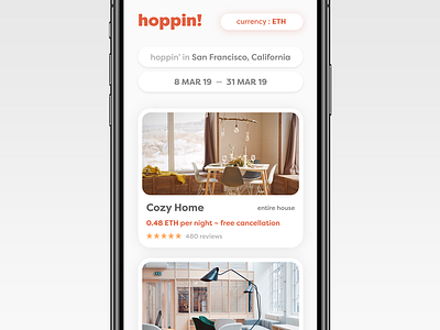 hoppin! UI Experiment on Visual Coziness design ui ux