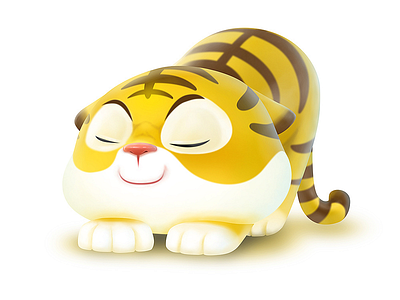 A newly awakened tiger 插图