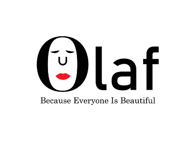 Olaf the Beauty Logo art beauty beauty logo branding design digital lady lips lipstick logo makeup men typography vector women