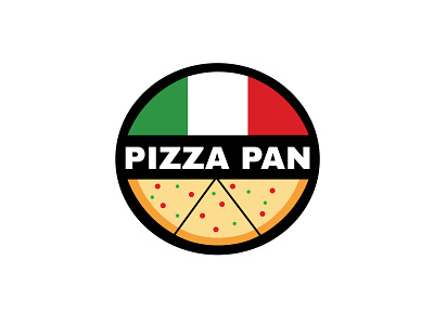 Pizza Pan Logo art branding design digital digital art food food logo italia italian food logo logo design pizza pizza logo vector