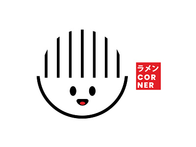 Ramen Corner Logo art bowl branding character cute design digital digital art japan japanese japanese art logo logo design noodle ramen vector