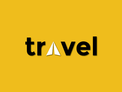 Travel Logo aeroplane art branding design digital digital art holiday logo paperplane plane travel travel logo travelling typography vacation vector