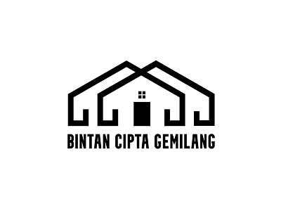 Logo Properti art black white branding building design digital home house logo logo design properti property vector