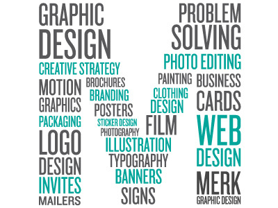 What I do explaination mailers self promo typography