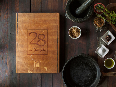 28 on the Lake | Branding branding logo menu restaurant restaurant branding restaurant logo