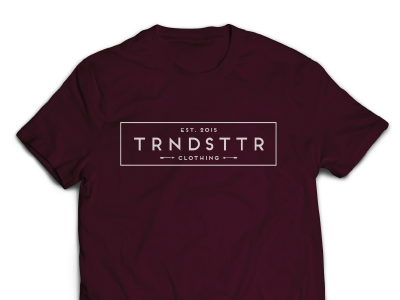 TRNDSTTR Clothing apparel clothing logo sans serif