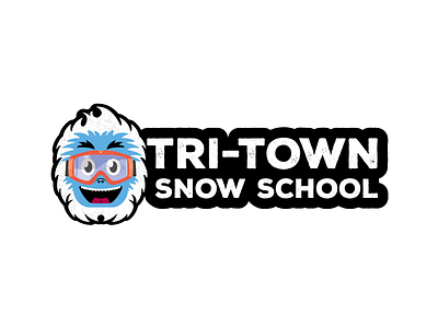 Tri-Town Snow School ski school ski school logo skiing skiing logo snowboarding snowboarding logo yeti