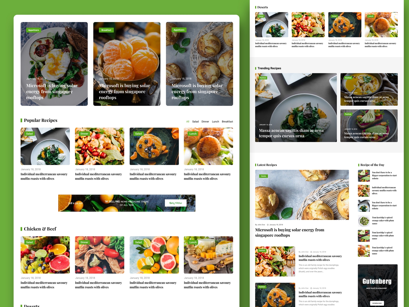 food-review-theme-design-by-wpxpo-on-dribbble