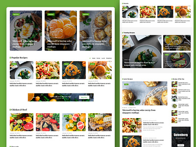 Food Review Theme Design