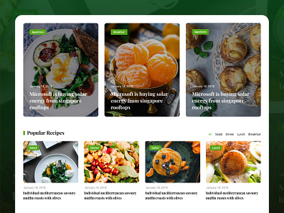 Food Blog Theme Design food blog food design food recipe food review food theme design foodie