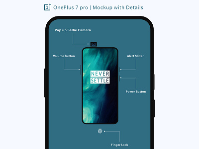 Oneplus 7 Pro  Mockup With Details