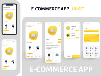 E Commerce App Kit currents e commerce app kit ecommerce electronics latest mockup template online shopping trend ui design