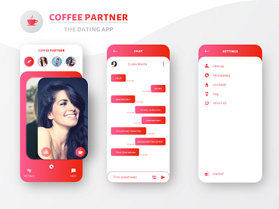 Coffee Partner (The Dating App) Design