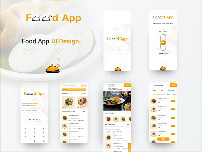 Food App UI Design adobe xd food app home screen restaurant app sketch ui design ux design