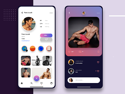 Instagram Redesign Visual Concept app design ui ux web