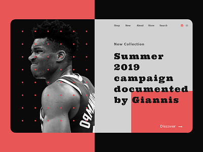 Summer 2019 - New Collection from Giannis app artwork design ui ux web website