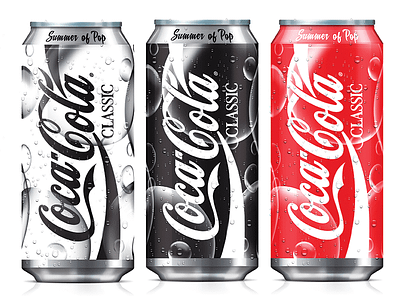 Coke Can Concept Summer Of Pop can classic coca cola design packaging concept summer of pop
