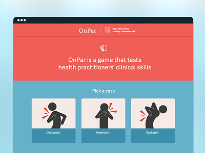 Mayo Clinic Game Design design ui desktop game healthcare ux