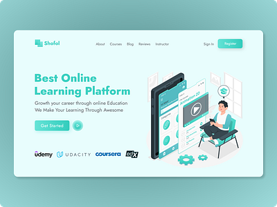Shofol | Online Education Learning Header design