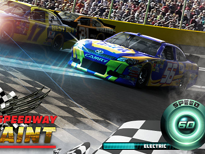 Slot Car Racing Mockup design game design games mobile ui