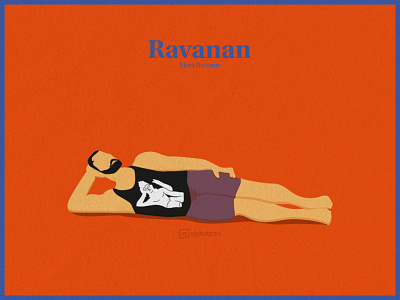 Film Poster of Raavanan artist cinema creative design designer director drama dribbble filmmaker filmposter god history illustration illustrator india indian minimal minimalist tamil