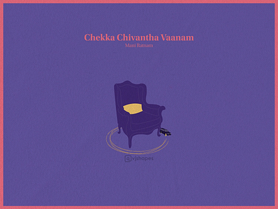 Film Poster of Chekka Chivantha Vaanam artist cinema conceptart creative director drama dribbble filmmaker filmposter illustration indian king minimalist minimalposter tamil vectorart