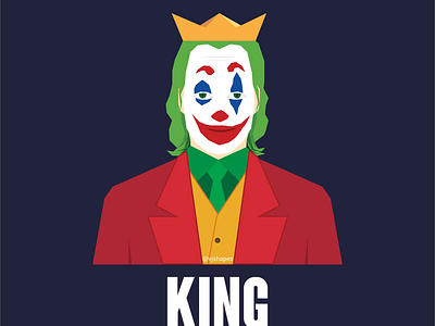 Joker to King art artist character dribble illustration illustrator joker king vector