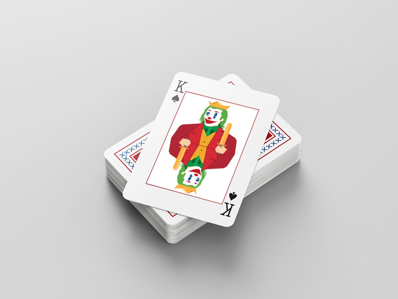 Real King art director creative design character mock-up art modern vector illustration illustrator dribble cards playingcards king joker
