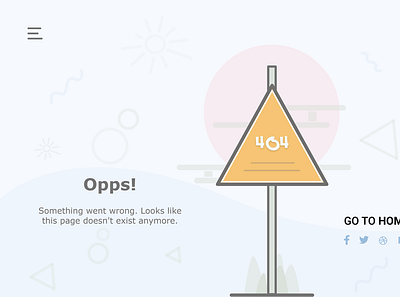 404 Not Found - Minimal Design 404 404 error page 404error adobe xd design landing page ui ux web website