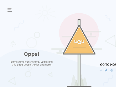 404 Not Found - Minimal Design