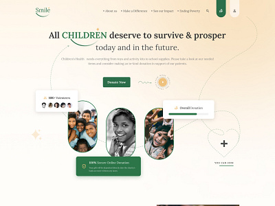 Smile Charity Landing Page