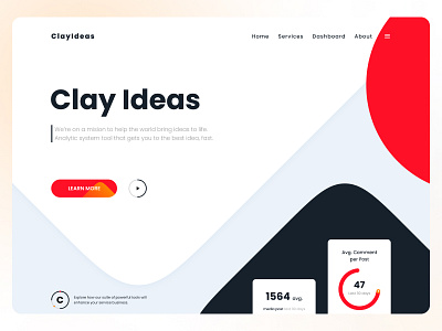 Clay Ideas - Analytic System Tool analysis analysis tool design figma landing page new product design system tool ui ux website