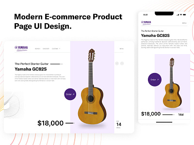 Modern E-commerce Product
Page UI Design