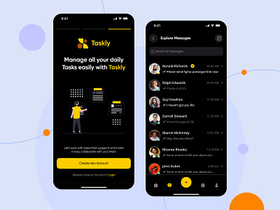 Taskly - Project Management iOS/Android App