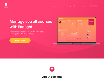 Ecosoft Web Design adobe xd design landing page ui ux web