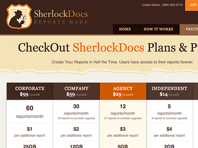 Sherlock design web