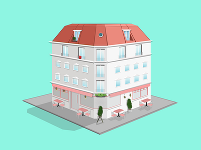 The Apartment design illustration ui