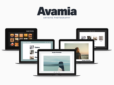 Avamia — Artistic Photography Theme aktiv grotesk art clean creative minimal modern photography portfolio themeforest typekit wordpress