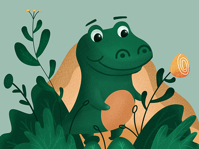 small crocodile design illustration