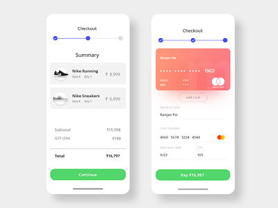 Daily UI 002 - Credit card checkout